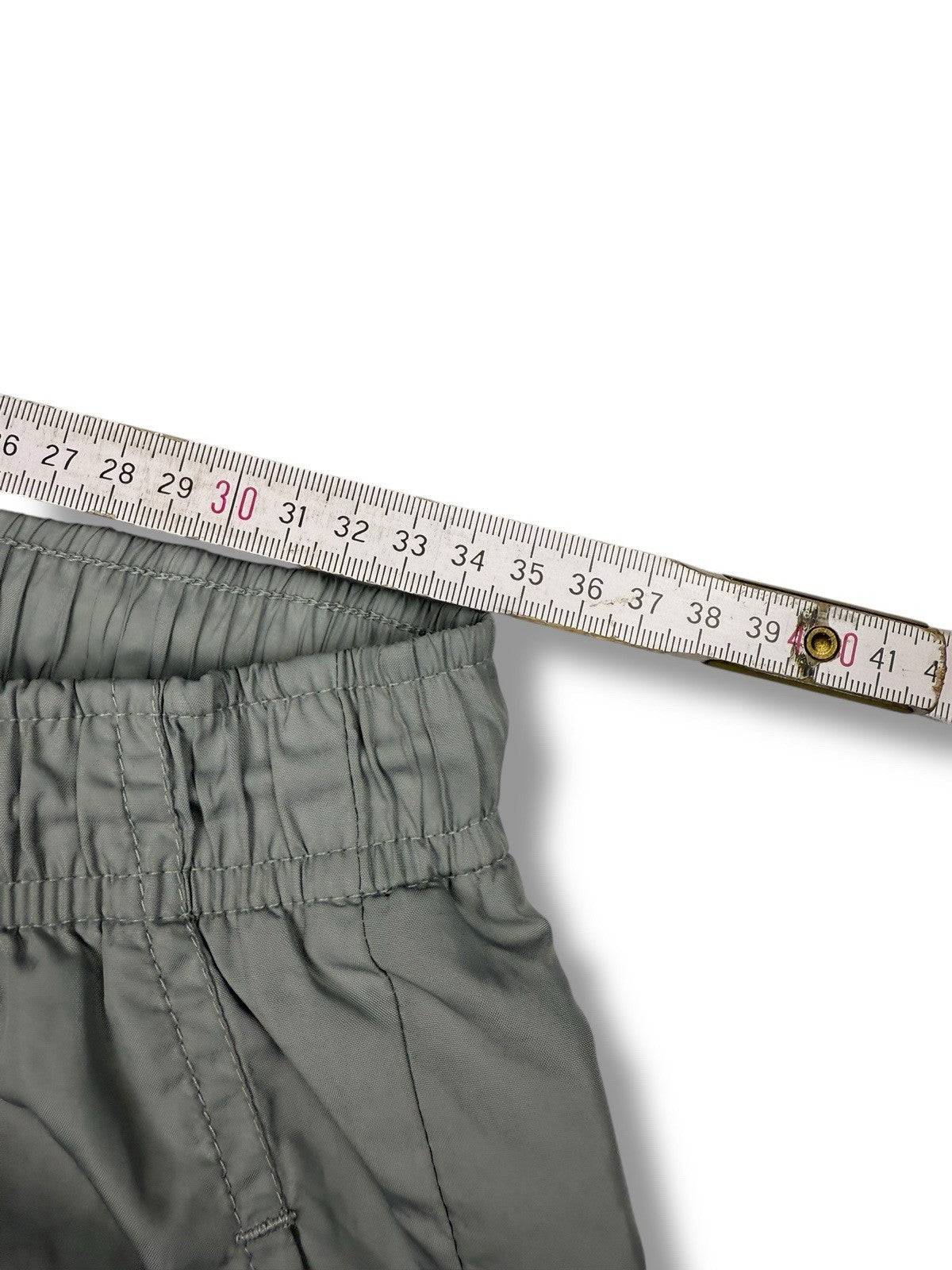 Nike – Hex Track Pants – Grau mit Blau – Größe S – Vintage