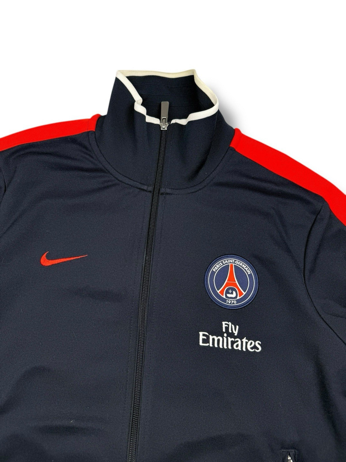 Paris Saint-Germain Track Jacket – Dunkelblau/Rot – Größe M – Vintage Nike