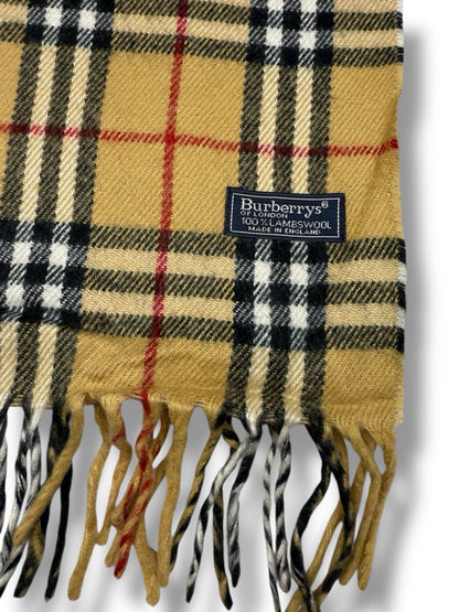 Burberry Schal – Beige – Classic Check – 100 % Lammwolle