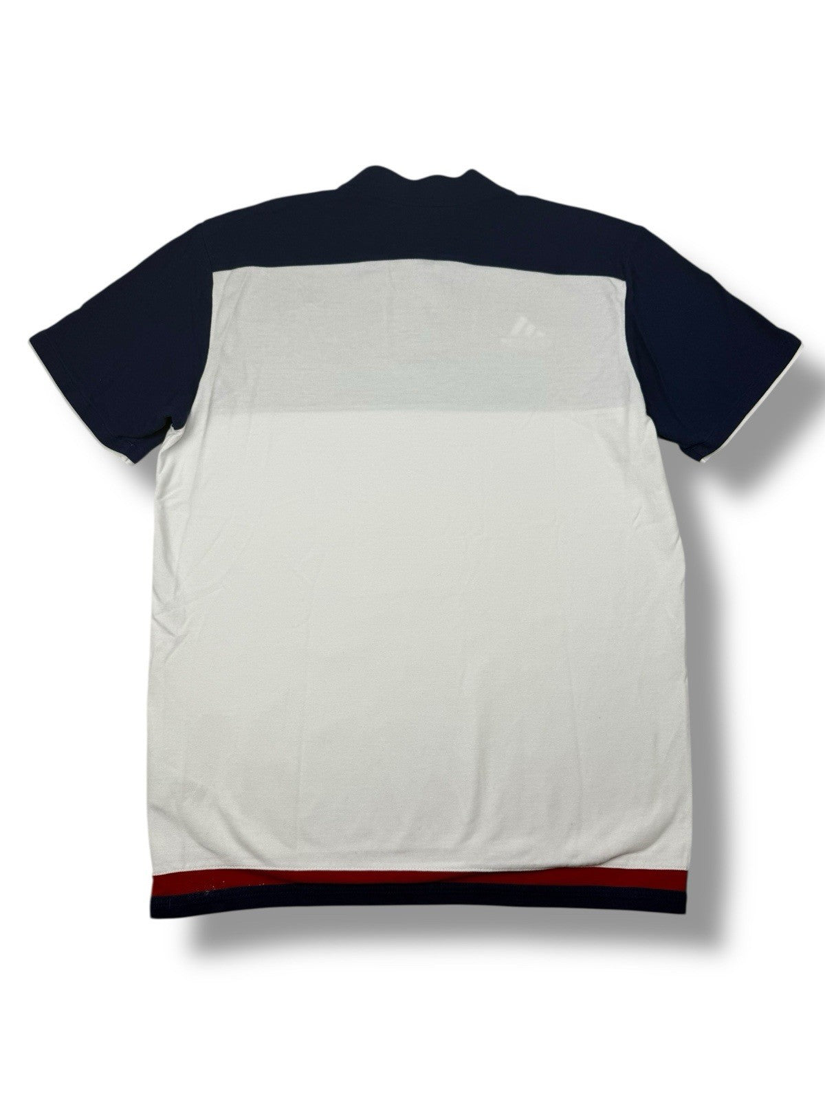 Frankreich Adidas Polo – Blau-Weiß – Größe M