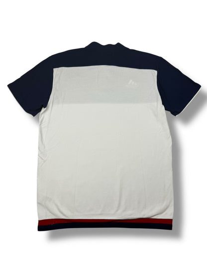 Frankreich Adidas Polo – Blau-Weiß – Größe M