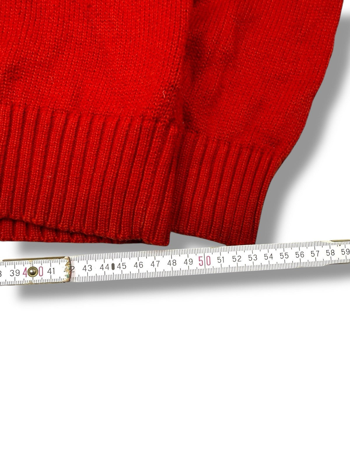 Ralph Lauren Quarter Zip – Rot – Größe L – Heavyweight Cotton Pullover