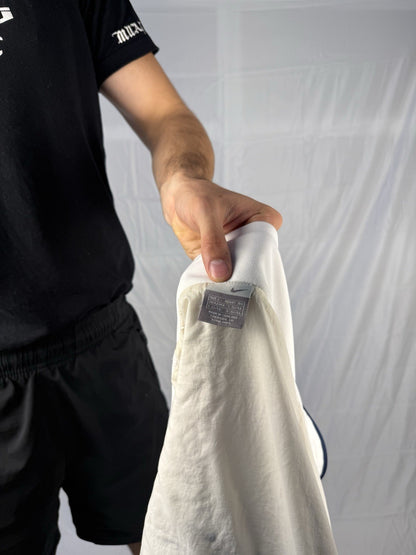 Vintage Nike Jacke – Weiß – Größe L (2000er Jahre) full zip white