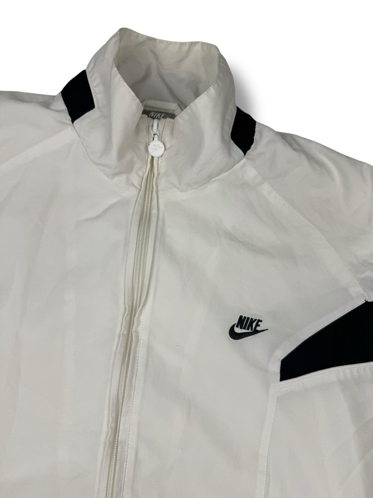 Nike – Track Jacket – Weiß/Schwarz – Größe L