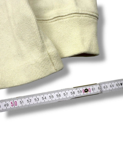 Ralph Lauren Sweater – Weiß – Größe M – Feinstrick Quarter ZIP Pullover 