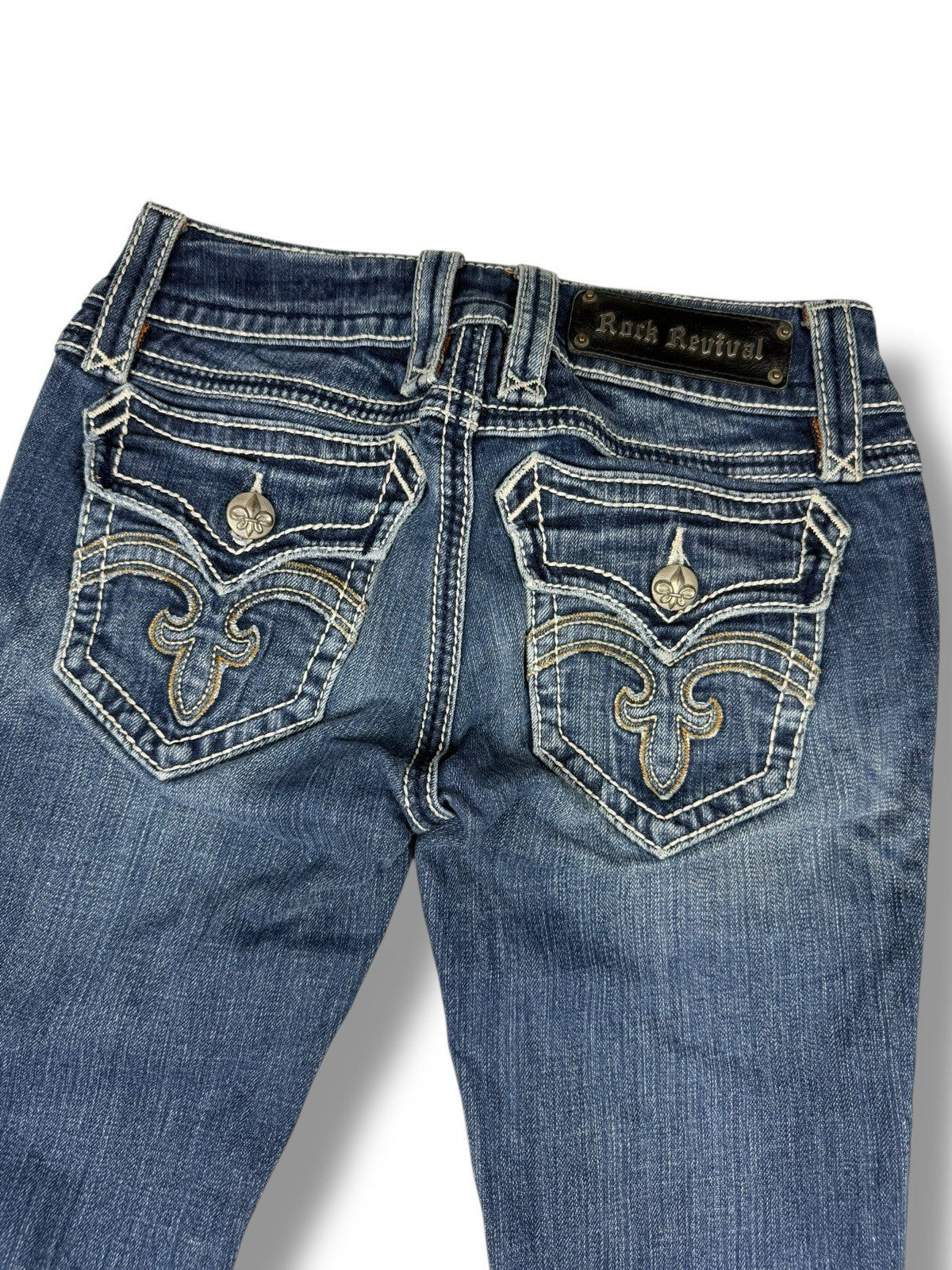 Rock Revival Jeans – Flared / Bootcut – Dunkelblau – Größe 25 (EU ca. 34)