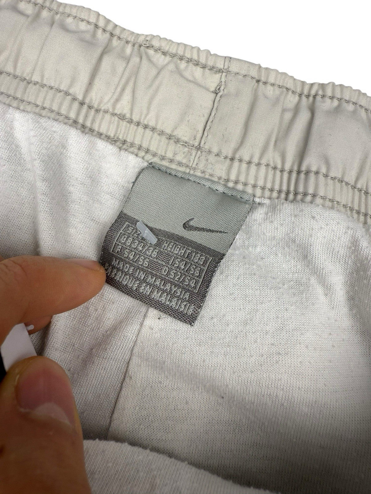 Nike Track Pants – Creme/Weiß – Vintage – Größe L