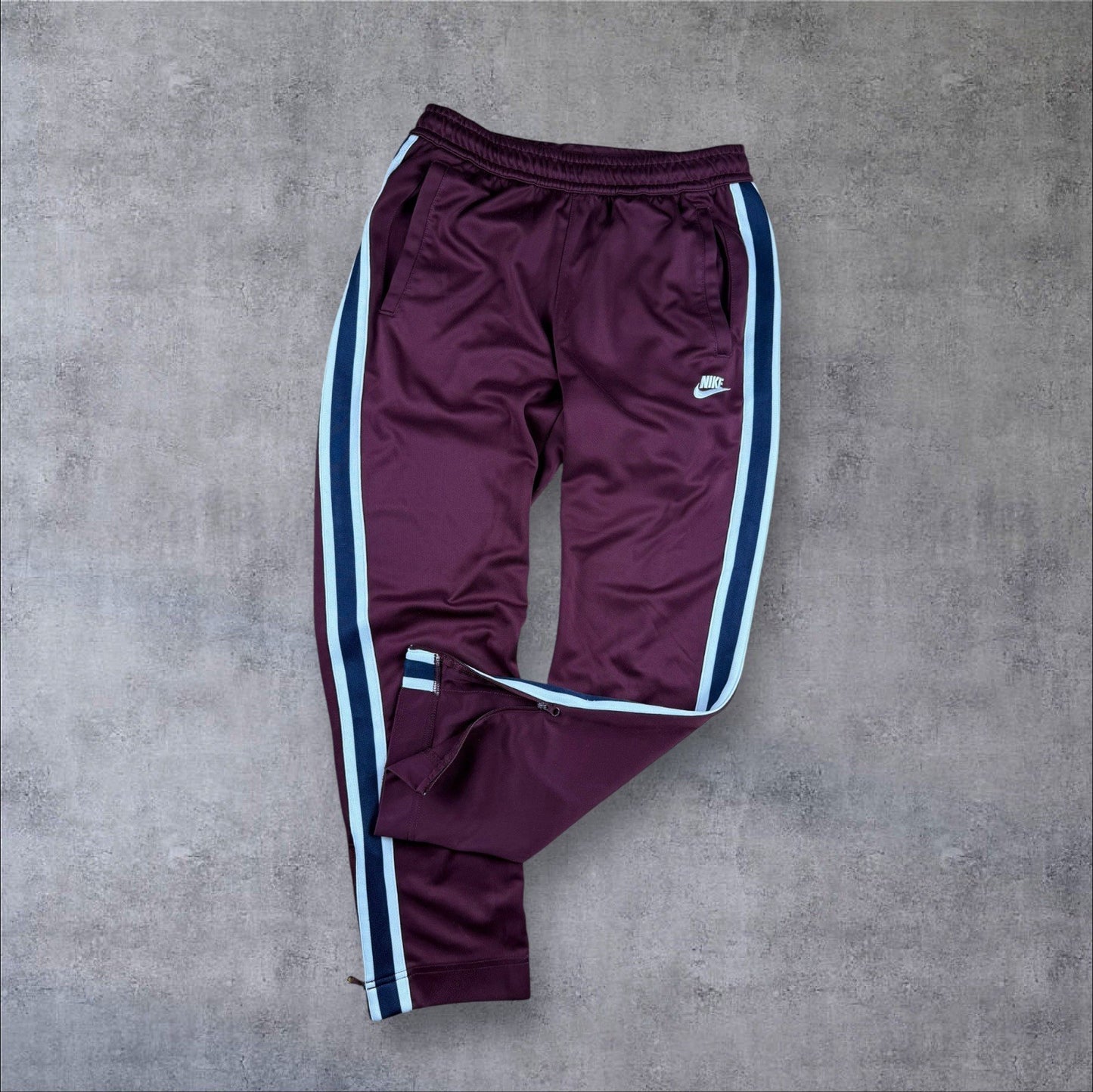 Nike Tracksuit – Weinrot – Herren – Größe S – Vintage Trainingsanzug mit Zipper