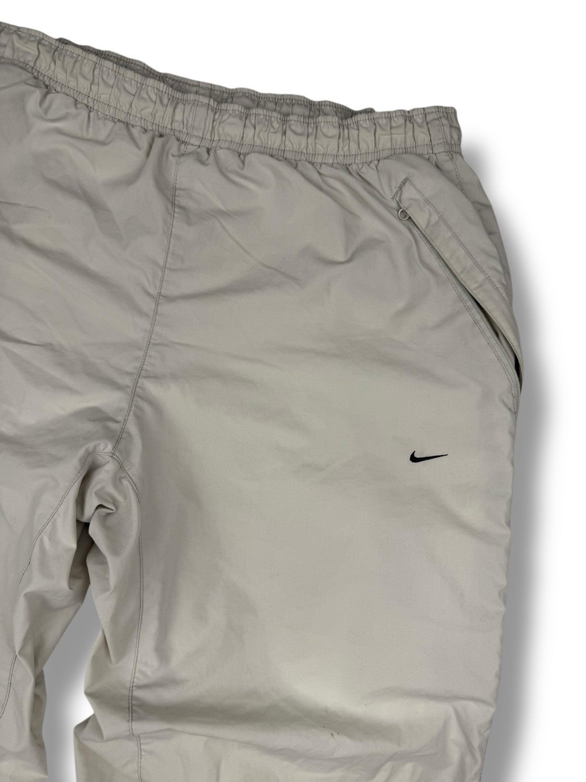 Nike Track Pants – Creme/Weiß – Vintage – Größe L