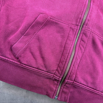 Ralph Lauren Zip-Hoodie – Rot – Herren 2XL – Lockerer Fit & Klassiker