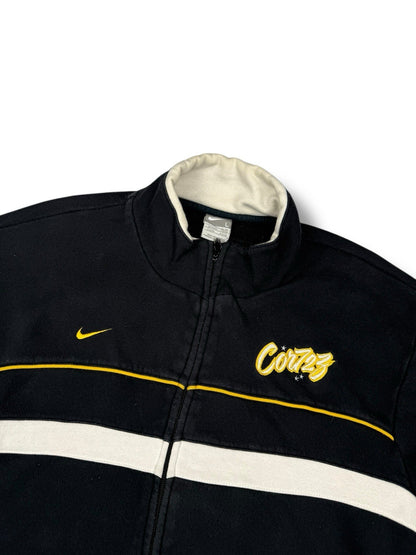 Nike Cortez Jacket – Schwarz / Gold / Weiß – Größe L