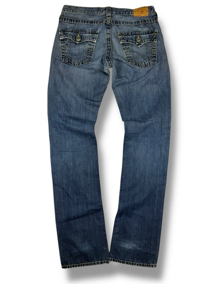 True Religion Jeans – Baggy / Flared – Blau – Größe 25