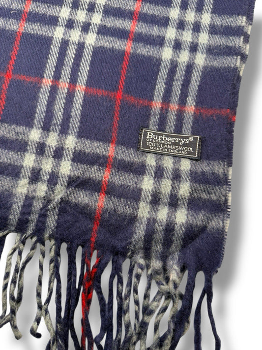 Burberry Schal – Blau – Classic Check – 100 % Lammwolle