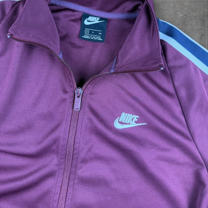 Nike Tracksuit – Weinrot – Herren – Größe S – Vintage Trainingsanzug mit Zipper