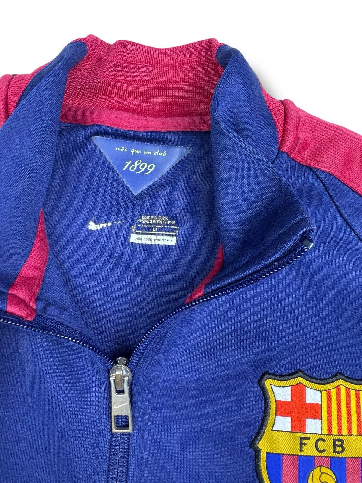 FC Barcelona Track Jacket – Blau/Rot – Größe M – Nike