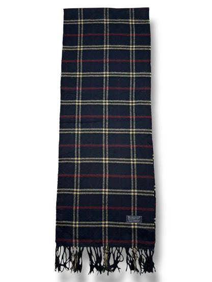 Burberry Schal – Dunkelblau/Marine – 100 % Lammwolle
