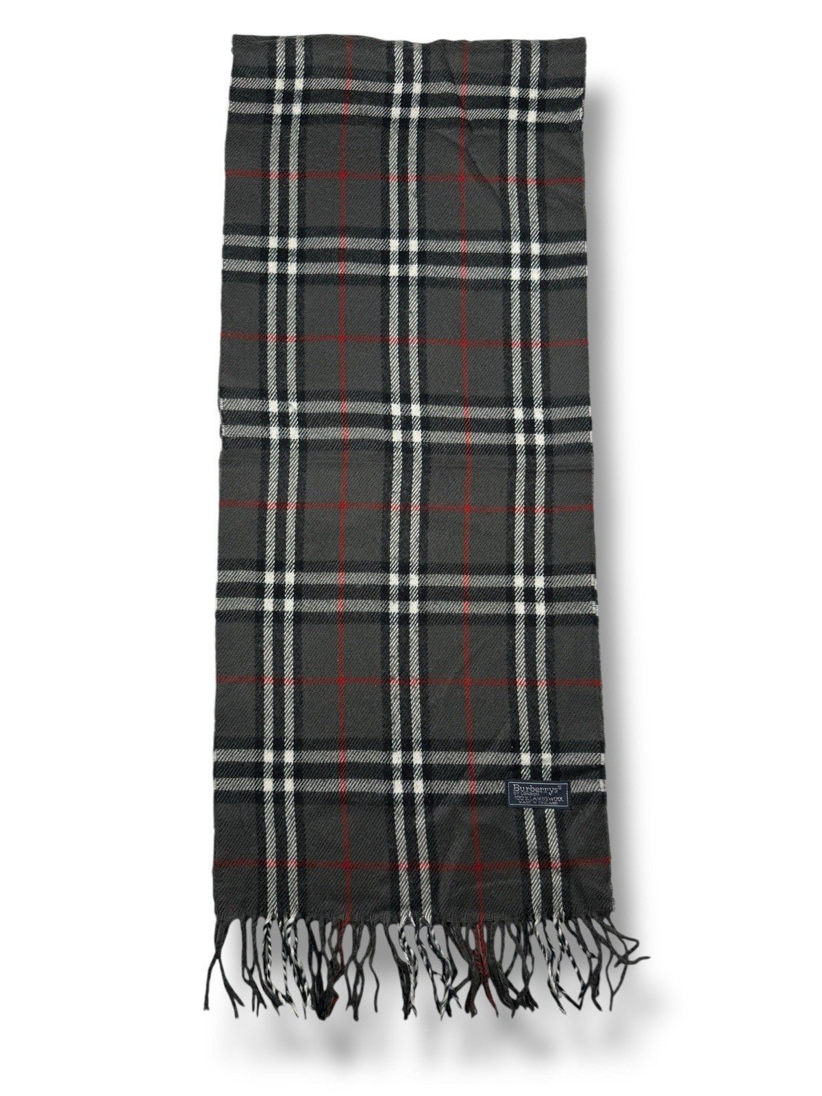 Burberry Schal – Grau – 100 % Lammwolle