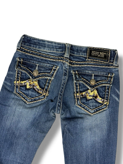 Miss Me Denim Brand Jeans – Blau – W26 / EU 36 – Flared Bootcut