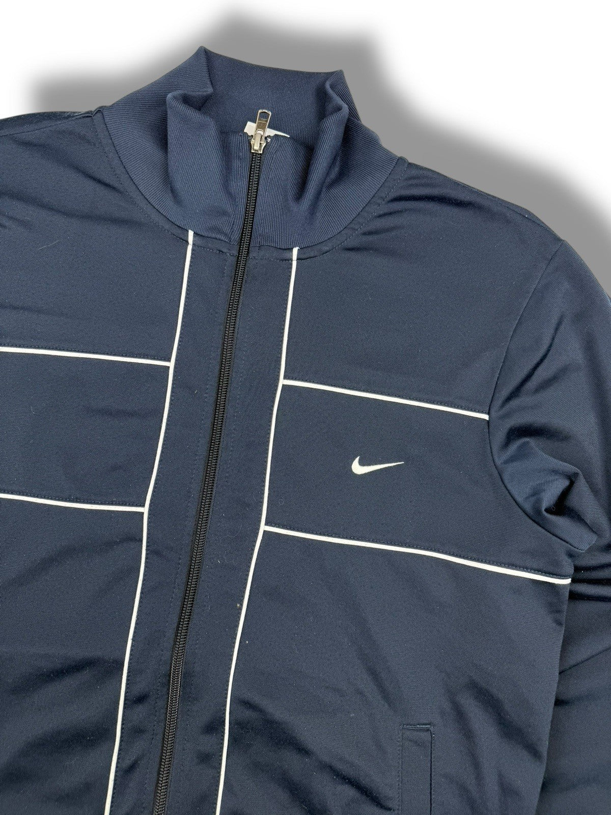 Nike Track Jacket – Schwarz – Größe S – Vintage