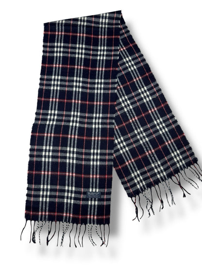Burberry Schal – Blau – Classic Check – 100 % Lammwolle