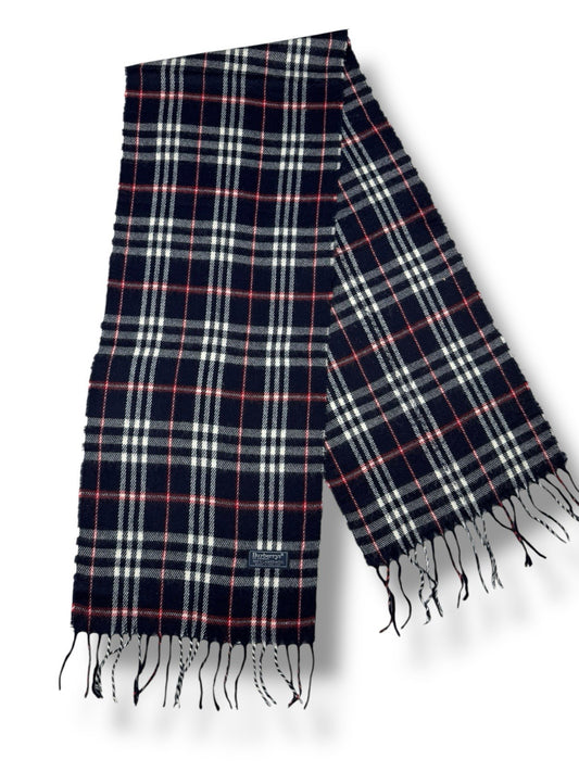 Burberry Schal – Blau – Classic Check – 100 % Lammwolle
