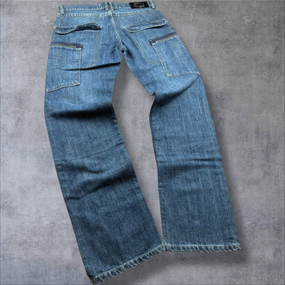 Dolce & Gabbana Vintage Jeans – Light Blue – Herren W34–35 – Baggy Fit 