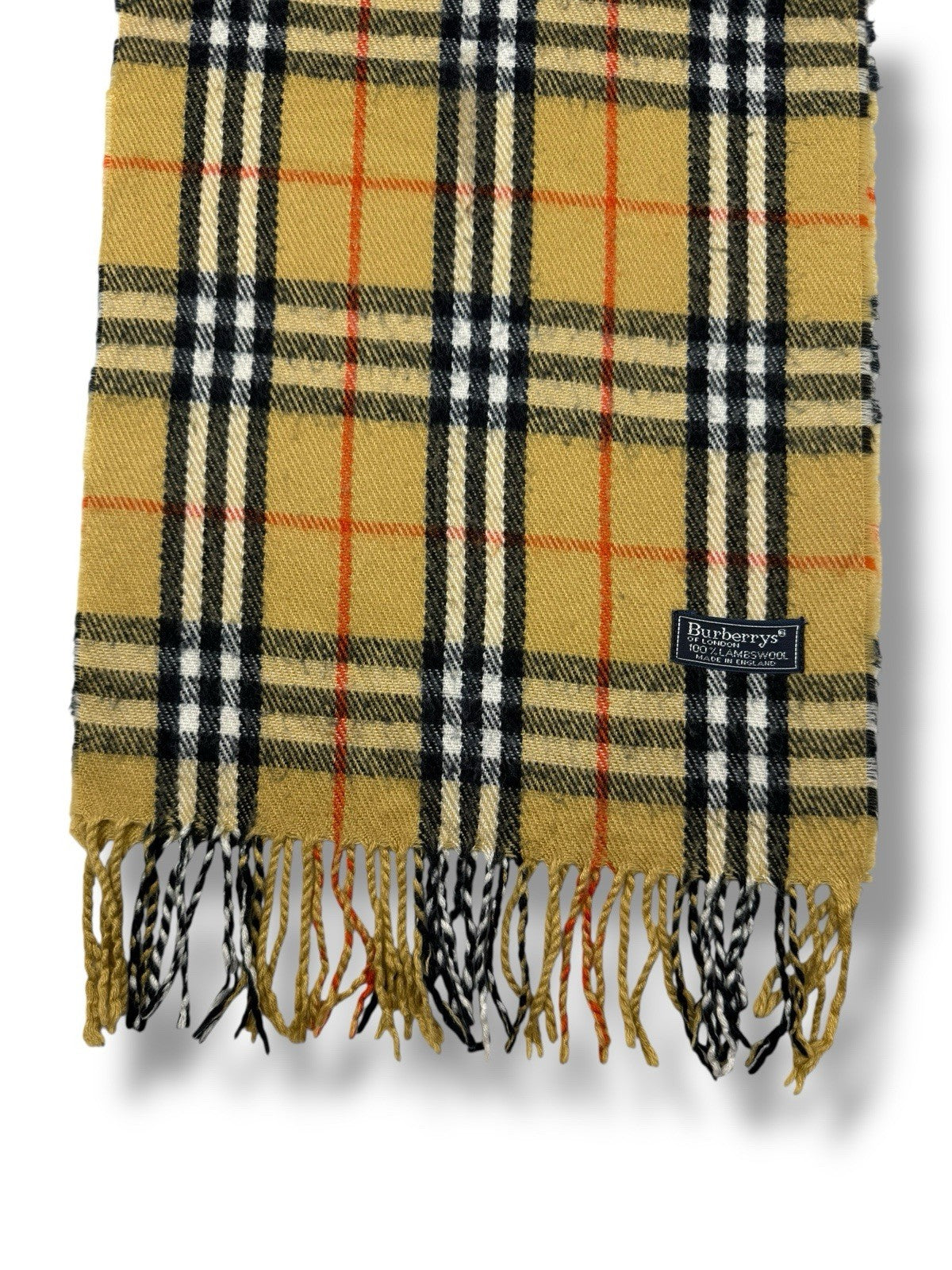 Burberry Schal – Beige – Classic Check – 100 % Lammwolle