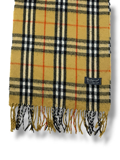 Burberry Schal – Beige – Classic Check – 100 % Lammwolle