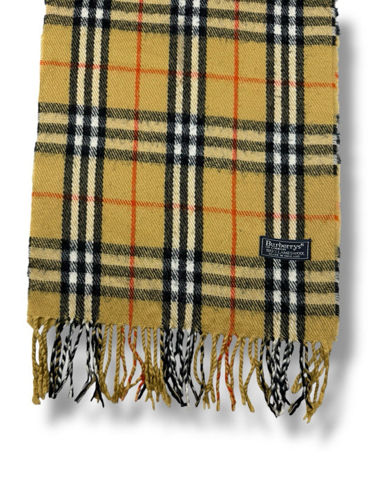 Burberry Schal – Beige – Classic Check – 100 % Lammwolle