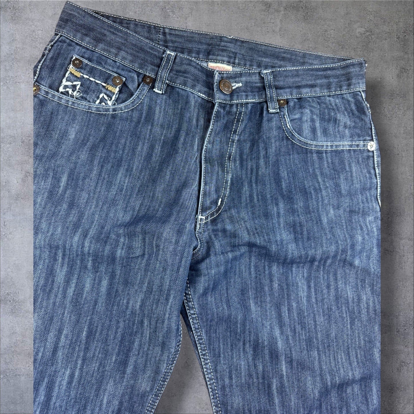 True Religion Jeans – Blau – Herren W33 – Baggy Fit & Signature Look