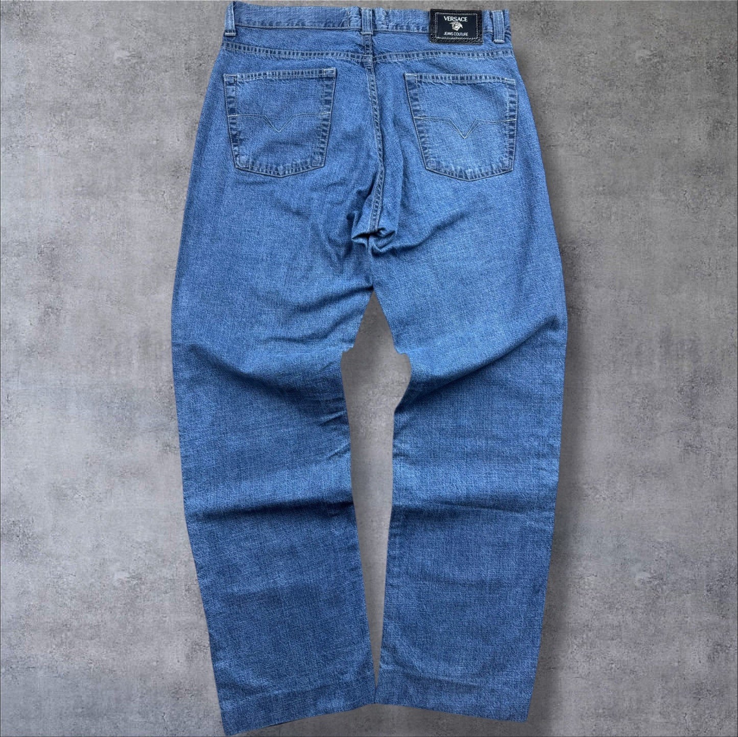 Versace Jeans Couture – Dunkelblau – Herren W34 – Made in Italy & High-Waist Fit
