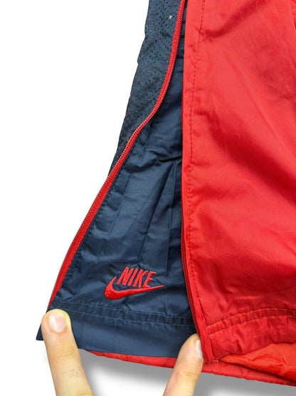 Nike Vintage Track Pants – Rot/Schwarz – Open Leg – Herren L (Baggy Fit)