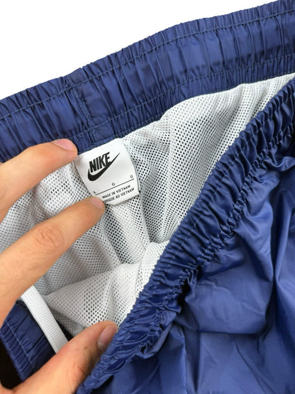 Nike – Nylon Tracksuit – Blau/Weiß – Größe L – Baggy Fit
