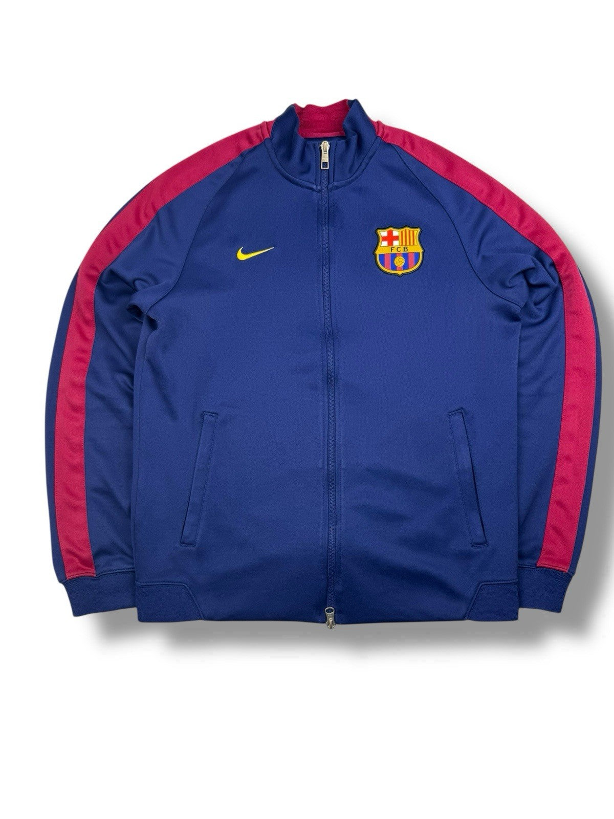FC Barcelona Track Jacket – Blau/Rot – Größe M – Nike