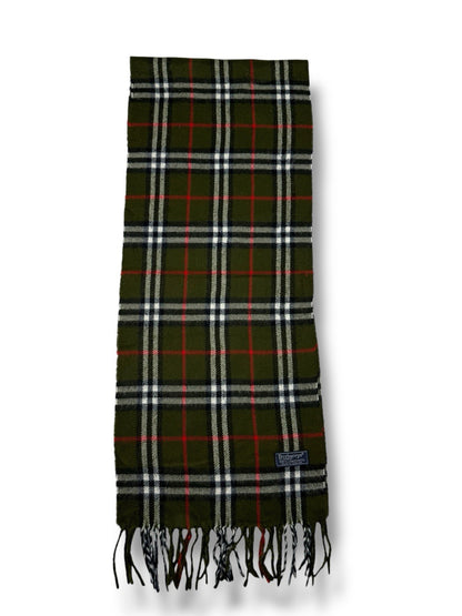 Burberry Schal – Grün – 100 % Lammwolle (Top erhalten)