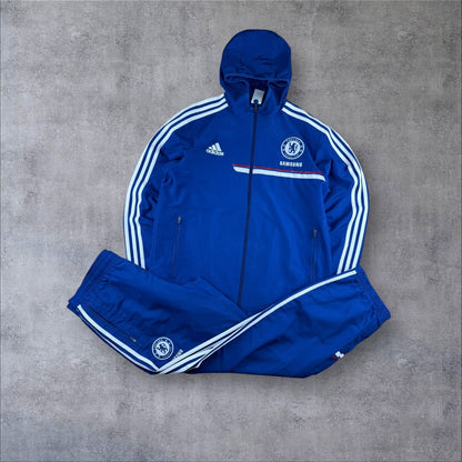 Adidas FC Chelsea Tracksuit 2013 – Blau – Größe M – Vintage – Gestickt – Kapuze