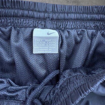 Nike Track Pants – Schwarz – Baggy Fit – Herren S – Nylon – Open Leg