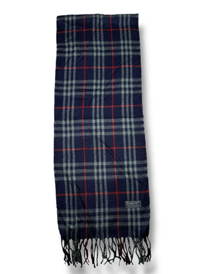 Burberry Schal – Blau – Classic Check – 100 % Lammwolle