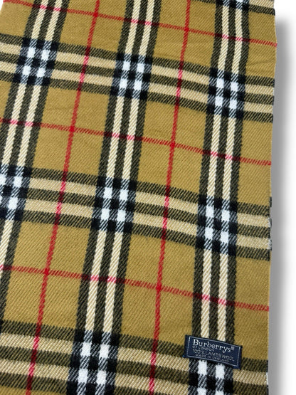 Burberry Schal – Dunkelbeige – 100 % Lammwolle