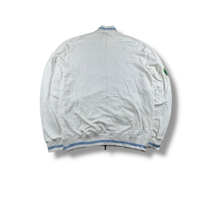 Italia Zip-Jacke – Weiß – Herren 2XL 