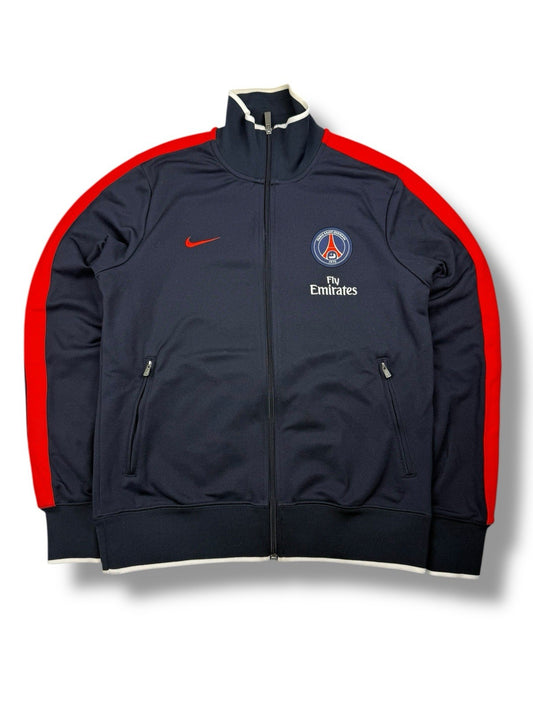 Paris Saint-Germain Track Jacket – Dunkelblau/Rot – Größe M – Vintage Nike