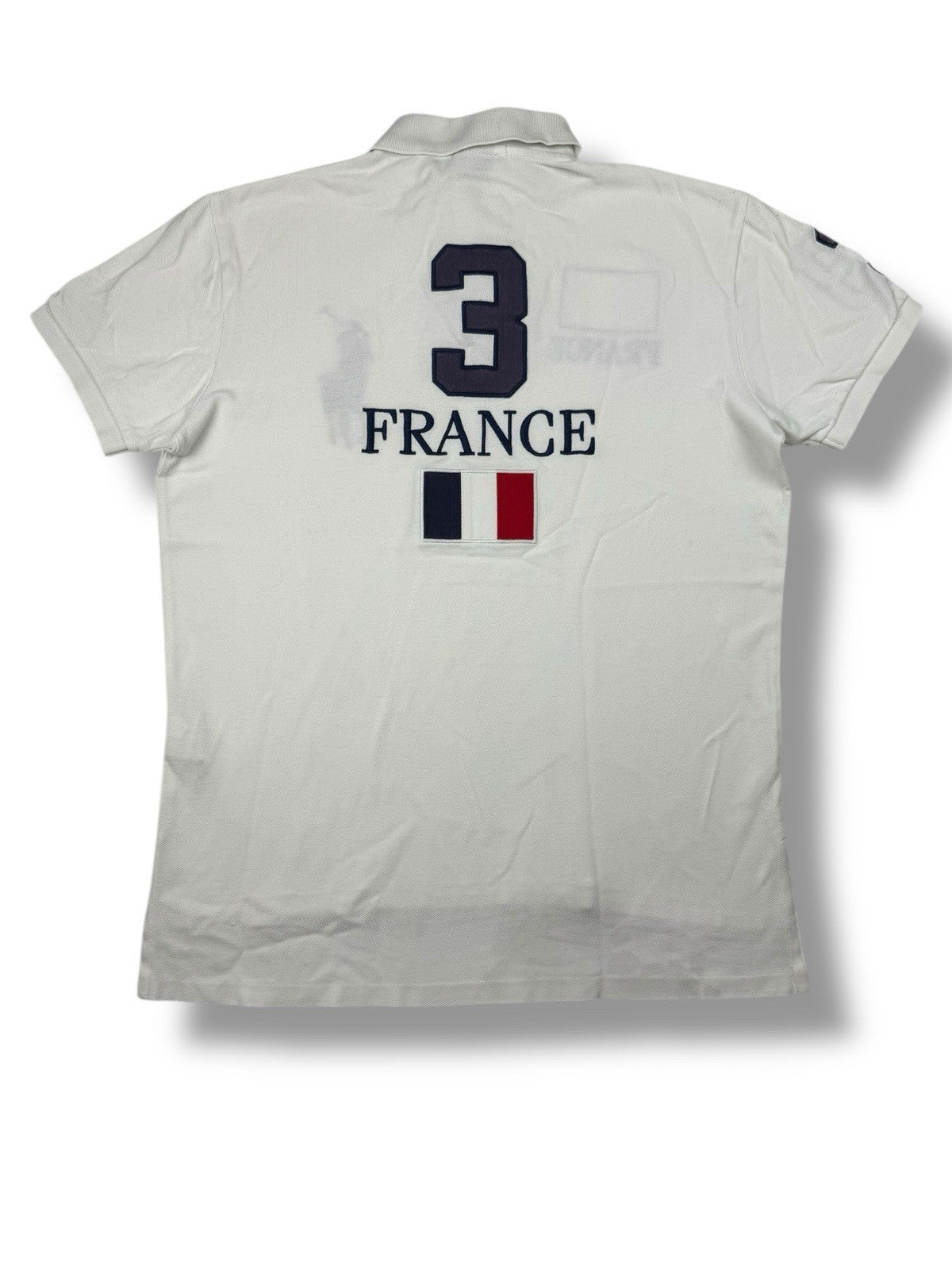 Ralph Lauren Polo – Frankreich Edition – Weiß – Größe M