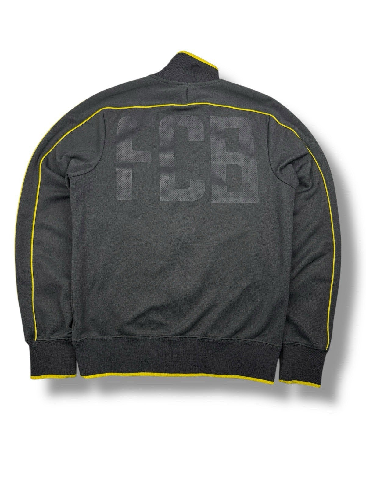 FC Barcelona Track Jacket – Grau/Gelb – Größe S – Nike