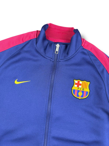 Nike FC Barcelona Track Jacket – Marineblau mit Roten Streifen – Herren L