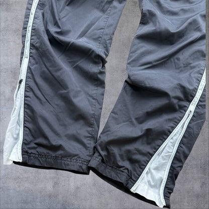 Nike Track Pants – Schwarz – Baggy Fit – Herren S – Nylon – Open Leg