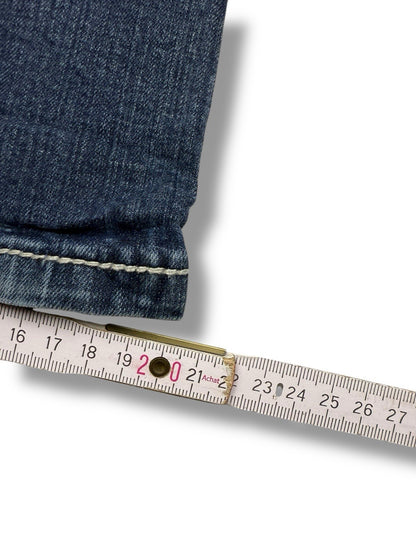 Miss Me Jeans – Dunkelblau – Größe 28 – Flared Bootcut – Signature Backpockets