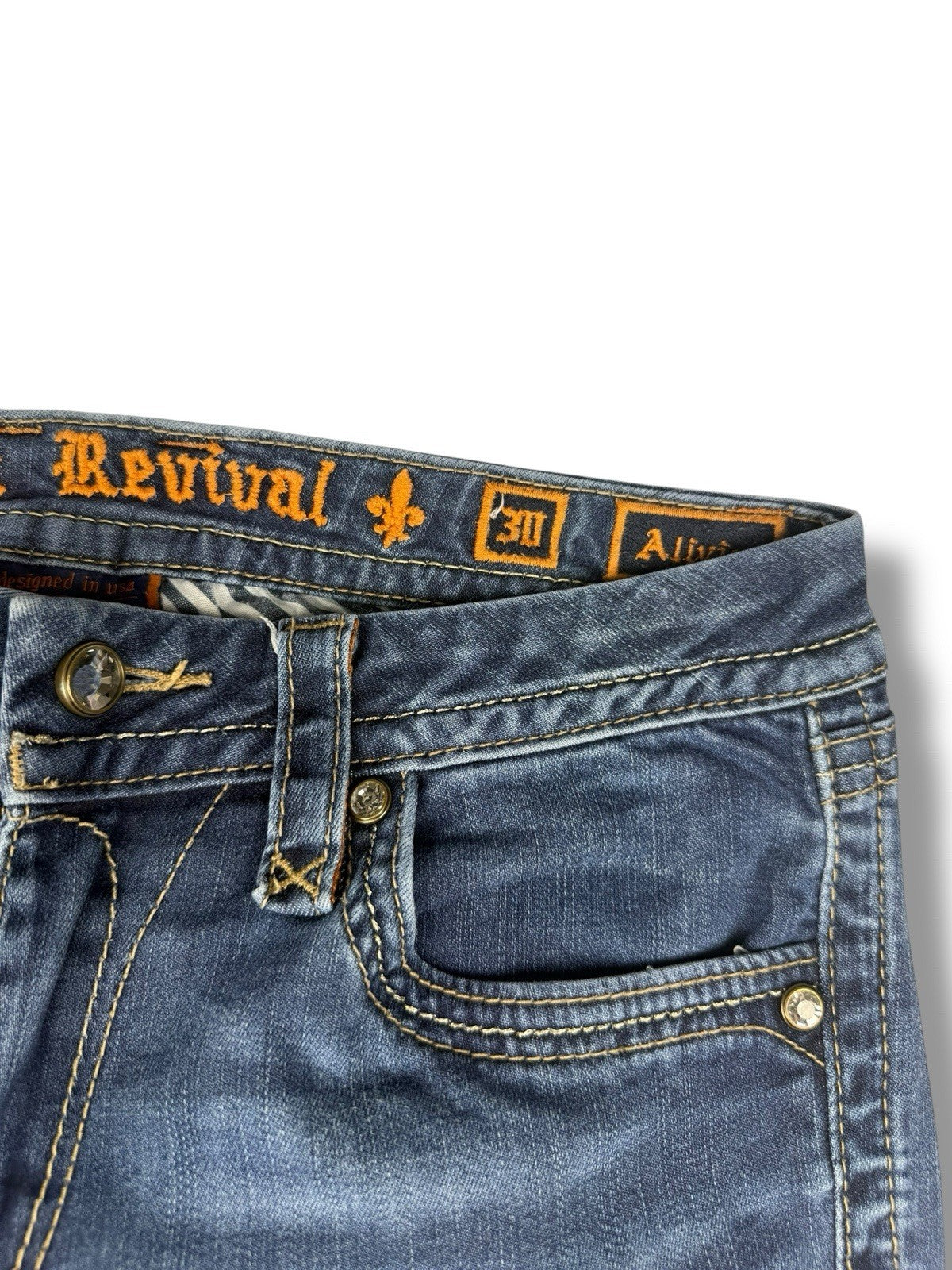 Rock Revival Jeans – Grau – Skinny Fit – Größe W30 (≈ EU 40)