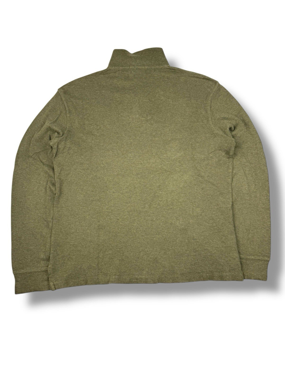 Ralph Lauren Sweater – Grün – Größe M – Feinstrick Quarter ZIP Pullover