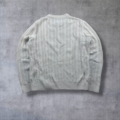 Jack & Jones Premium Grobstrickpullover – Cremeweiß – Herren L – Neuwertig