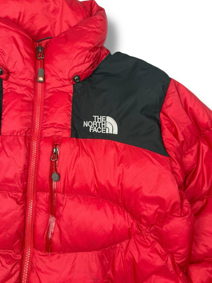 The North Face Puffer Jacket – Rot/Schwarz – Größe S (Label 90) – 800 Fill